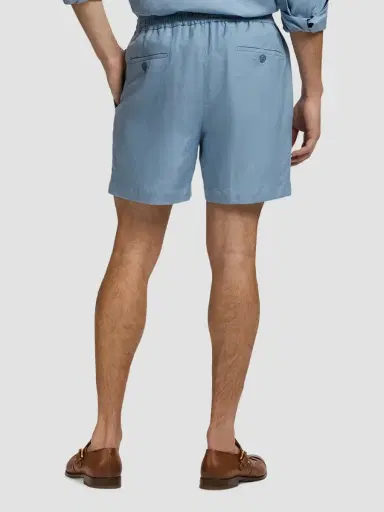 Ralph Lauren Purple Label Men's Silk-Linen Drawstring Shorts | Thumbnail 3 Ralph Lauren Purple Label Men's Silk-Linen Drawstring Shorts | Thumbnail 3