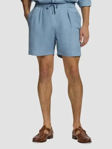 Ralph Lauren Purple Label Men's Silk-Linen Drawstring Shorts | Thumbnail 4 Ralph Lauren Purple Label Men's Silk-Linen Drawstring Shorts | Thumbnail 4