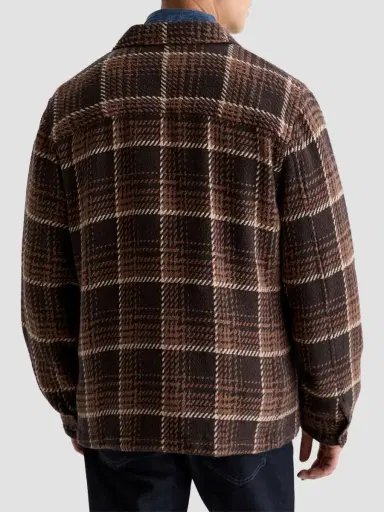 AG Jeans Men's Grant Houndstooth Plaid Heavyweight Overshirt | Thumbnail 3 AG Jeans Men's Grant Houndstooth Plaid Heavyweight Overshirt | Thumbnail 3