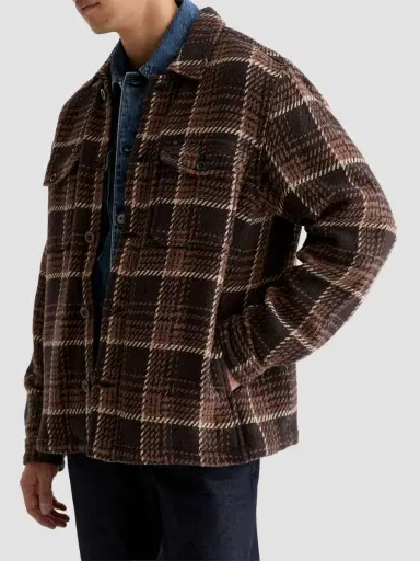 AG Jeans Men's Grant Houndstooth Plaid Heavyweight Overshirt | Thumbnail 7 AG Jeans Men's Grant Houndstooth Plaid Heavyweight Overshirt | Thumbnail 7