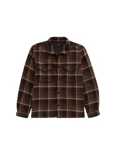 AG Jeans Men's Grant Houndstooth Plaid Heavyweight Overshirt | Thumbnail 1 AG Jeans Men's Grant Houndstooth Plaid Heavyweight Overshirt | Thumbnail 1