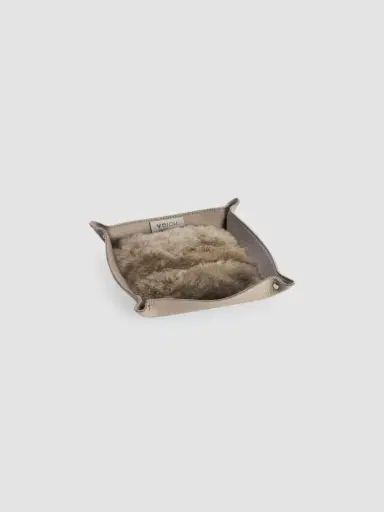 Weich Couture Alpaca Todo Leather & Alpaca Fur Square Catchall Tray | Thumbnail 2 Weich Couture Alpaca Todo Leather & Alpaca Fur Square Catchall Tray | Thumbnail 2