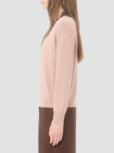 Valentino Women's Cashmere Jumper with Lace | Thumbnail 4 Valentino Women's Cashmere Jumper with Lace | Thumbnail 4