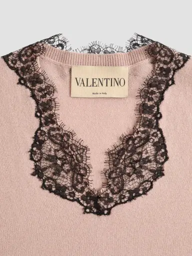 Valentino Women's Cashmere Jumper with Lace | Thumbnail 7 Valentino Women's Cashmere Jumper with Lace | Thumbnail 7