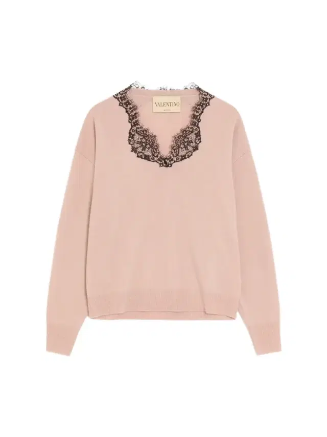Women's Cashmere Jumper with Lace Women's Cashmere Jumper with Lace