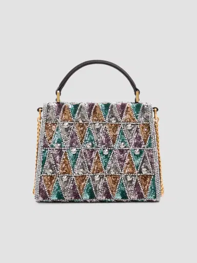 Valentino Women's VSling Mini Embroidered Top Handle Bag | Thumbnail 2 Valentino Women's VSling Mini Embroidered Top Handle Bag | Thumbnail 2