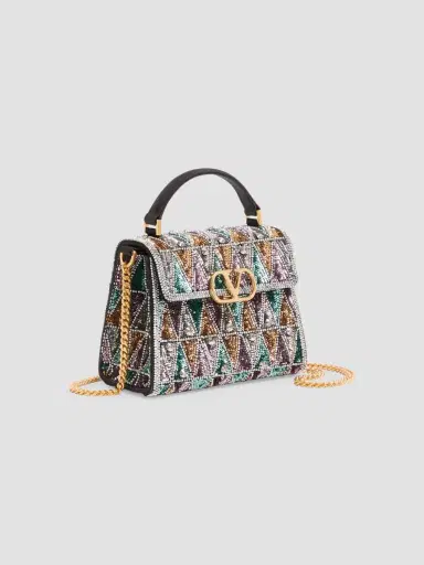 Valentino Women's VSling Mini Embroidered Top Handle Bag | Thumbnail 3 Valentino Women's VSling Mini Embroidered Top Handle Bag | Thumbnail 3