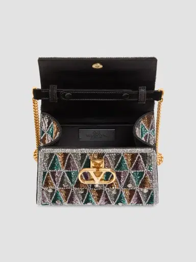 Valentino Women's VSling Mini Embroidered Top Handle Bag | Thumbnail 5 Valentino Women's VSling Mini Embroidered Top Handle Bag | Thumbnail 5