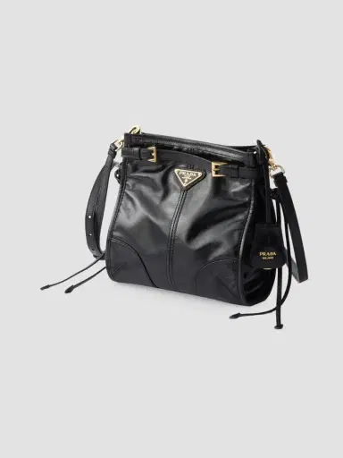 Prada Women's Bonnie Leather Mini Shoulder Bag | Thumbnail 4 Prada Women's Bonnie Leather Mini Shoulder Bag | Thumbnail 4