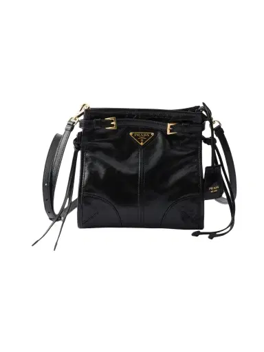 Prada Women's Bonnie Leather Mini Shoulder Bag | Thumbnail 1 Prada Women's Bonnie Leather Mini Shoulder Bag | Thumbnail 1