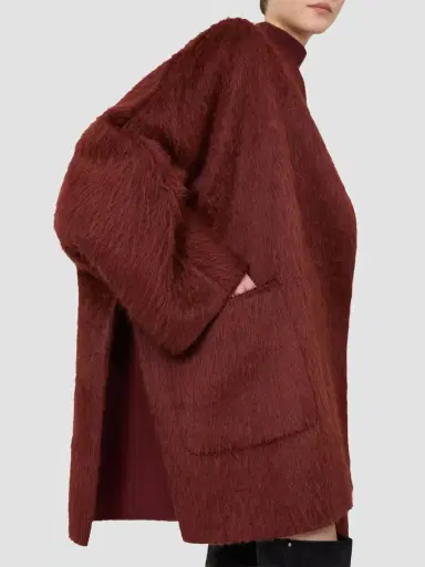 Max Mara Women's Short Alpaca and Wool Coat | Thumbnail 5 Max Mara Women's Short Alpaca and Wool Coat | Thumbnail 5