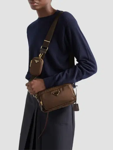 Prada Women's Re-Nylon Mini Shoulder Bag | Thumbnail 3 Prada Women's Re-Nylon Mini Shoulder Bag | Thumbnail 3