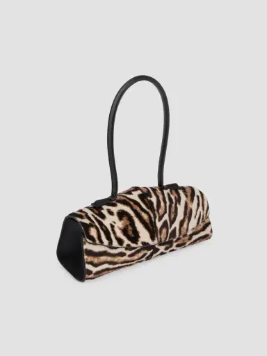 Jil Sander Women's Linea Leopard Calf-Hair Shoulder Bag | Thumbnail 3 Jil Sander Women's Linea Leopard Calf-Hair Shoulder Bag | Thumbnail 3