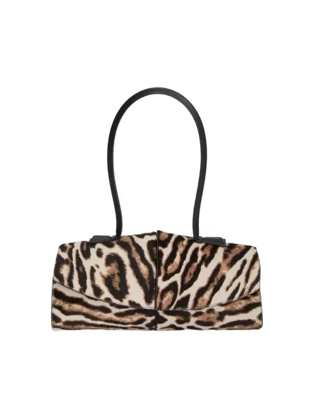 Women's Linea Leopard Calf-Hair Shoulder Bag Women's Linea Leopard Calf-Hair Shoulder Bag