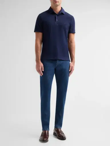 Isaia Men's Indigo Slim-Straight Jeans | Thumbnail 2 Isaia Men's Indigo Slim-Straight Jeans | Thumbnail 2