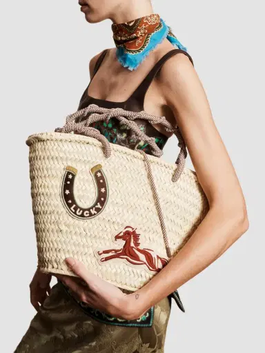 ALÉMAIS Women's Ace Midi Macrame Tote Bag | Thumbnail 2 ALÉMAIS Women's Ace Midi Macrame Tote Bag | Thumbnail 2