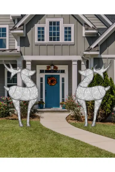 Barcana Medium 2D Deer with Clear White LED Lights | Thumbnail 2 Barcana Medium 2D Deer with Clear White LED Lights | Thumbnail 2