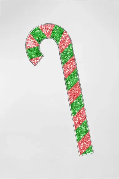 Barcana 2D LED Candy Cane Outdoor Decoration, 7 '2" | Thumbnail 2 Barcana 2D LED Candy Cane Outdoor Decoration, 7 '2" | Thumbnail 2