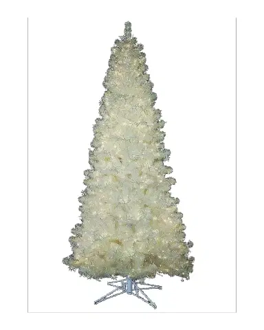Barcana 7.5 ' White Iridescent Pre-Lit Christmas Tree with 8 Light Functions | Thumbnail 2 Barcana 7.5 ' White Iridescent Pre-Lit Christmas Tree with 8 Light Functions | Thumbnail 2
