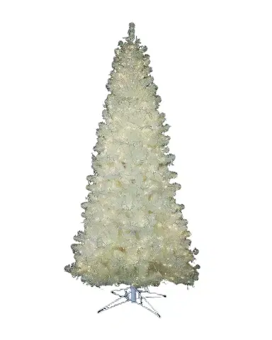 Barcana 7.5 ' White Iridescent Pre-Lit Christmas Tree with 8 Light Functions | Thumbnail 1 Barcana 7.5 ' White Iridescent Pre-Lit Christmas Tree with 8 Light Functions | Thumbnail 1