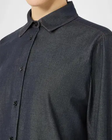 Max Mara Denim Button-Down Shirt | Thumbnail 5 Max Mara Denim Button-Down Shirt | Thumbnail 5