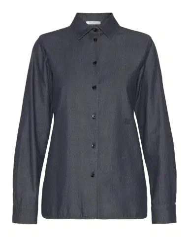 Max Mara Denim Button-Down Shirt | Thumbnail 1 Max Mara Denim Button-Down Shirt | Thumbnail 1
