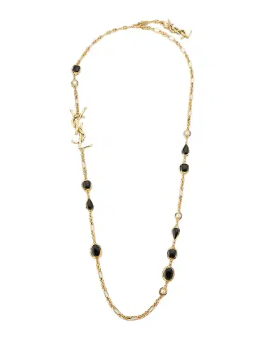Saint Laurent YSL Cabochon Station Necklace | Thumbnail 1 Saint Laurent YSL Cabochon Station Necklace | Thumbnail 1
