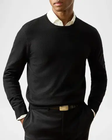 Ralph Lauren Men's Cashmere Crewneck Sweater | Thumbnail 4 Ralph Lauren Men's Cashmere Crewneck Sweater | Thumbnail 4