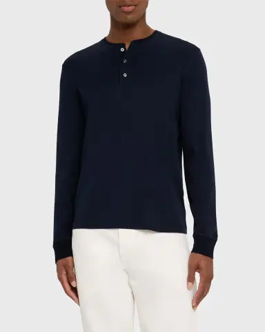 Ralph Lauren Men's Interlock Henley Shirt | Thumbnail 4 Ralph Lauren Men's Interlock Henley Shirt | Thumbnail 4