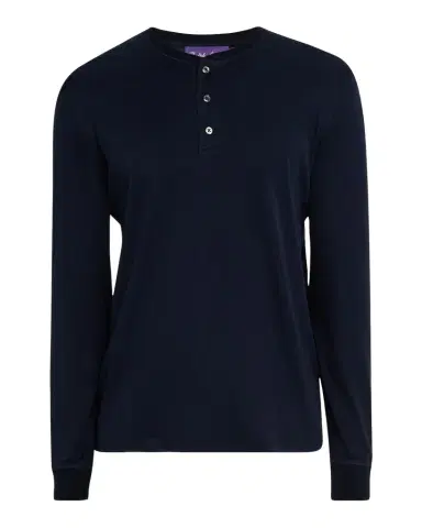 Ralph Lauren Men's Interlock Henley Shirt | Thumbnail 1 Ralph Lauren Men's Interlock Henley Shirt | Thumbnail 1