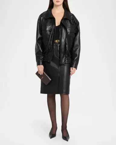 Saint Laurent Jamie Leather Clutch | Thumbnail 5 Saint Laurent Jamie Leather Clutch | Thumbnail 5