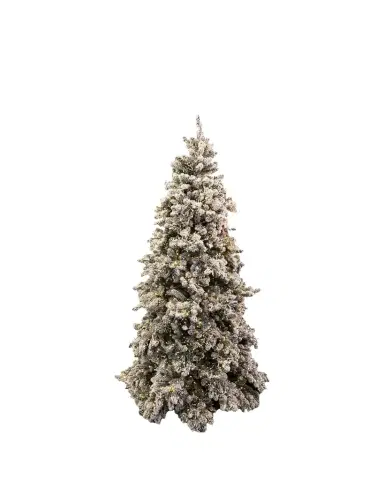 Barcana Snowy Royal Majestic Pine Pre-Lit Christmas Tree w/ Cluster Warm White LED Lights, 9' | Thumbnail 1 Barcana Snowy Royal Majestic Pine Pre-Lit Christmas Tree w/ Cluster Warm White LED Lights, 9' | Thumbnail 1