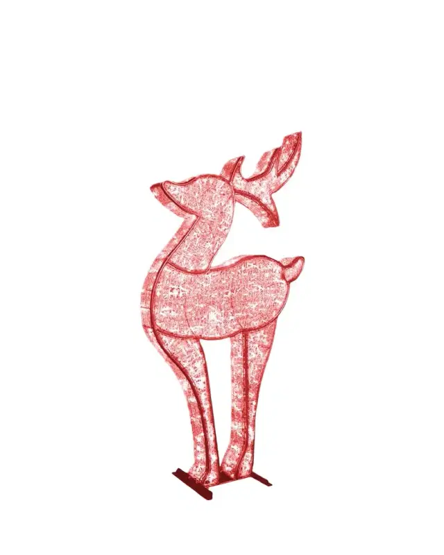 6'10" 3D Medium Deer with LED Lights 6'10" 3D Medium Deer with LED Lights