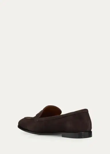 Ferragamo Suede Gancini Loafers | Thumbnail 4 Ferragamo Suede Gancini Loafers | Thumbnail 4