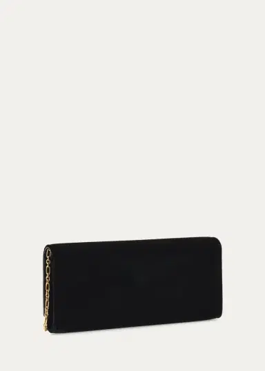 Saint Laurent Kate YSL Velvet Cabochon-Chain Clutch Bag | Thumbnail 2 Saint Laurent Kate YSL Velvet Cabochon-Chain Clutch Bag | Thumbnail 2