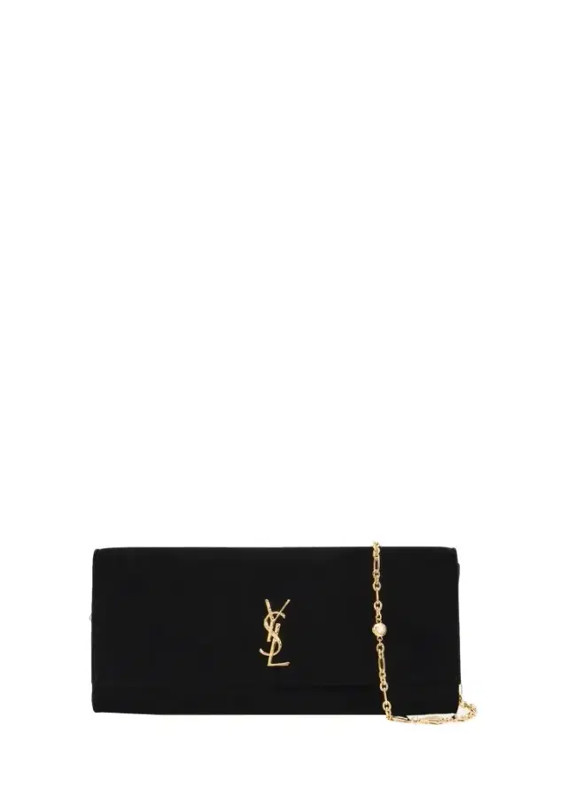 Kate YSL Velvet Cabochon-Chain Clutch Bag Kate YSL Velvet Cabochon-Chain Clutch Bag