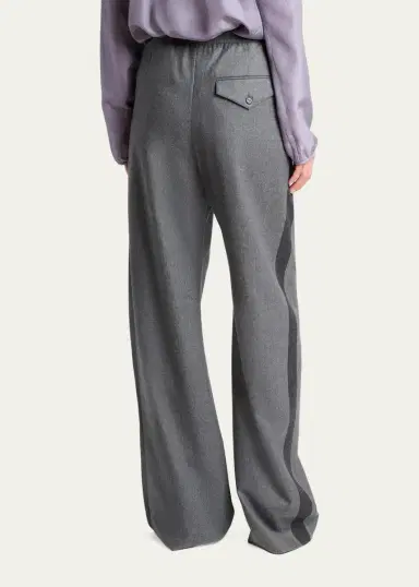 Lanvin Loose-Fit Wool Trousers | Thumbnail 3 Lanvin Loose-Fit Wool Trousers | Thumbnail 3
