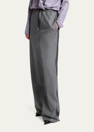 Lanvin Loose-Fit Wool Trousers | Thumbnail 4 Lanvin Loose-Fit Wool Trousers | Thumbnail 4