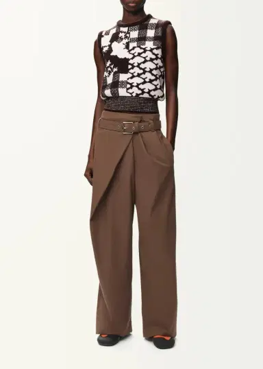 Loewe Belted Wide-Leg Wrap Trousers | Thumbnail 2 Loewe Belted Wide-Leg Wrap Trousers | Thumbnail 2