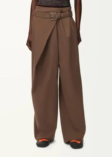 Loewe Belted Wide-Leg Wrap Trousers | Thumbnail 4 Loewe Belted Wide-Leg Wrap Trousers | Thumbnail 4