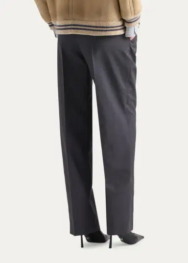 Prada Pleated Mohair-Wool Straight-Leg Trousers | Thumbnail 3 Prada Pleated Mohair-Wool Straight-Leg Trousers | Thumbnail 3