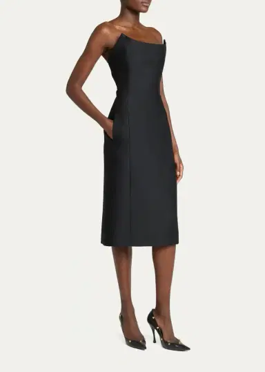Balenciaga Bustier Midi Dress | Thumbnail 4 Balenciaga Bustier Midi Dress | Thumbnail 4
