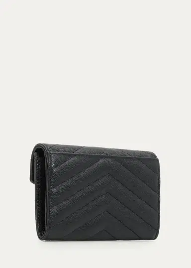 Saint Laurent Small Logo Quilted Leather Clutch | Thumbnail 2 Saint Laurent Small Logo Quilted Leather Clutch | Thumbnail 2