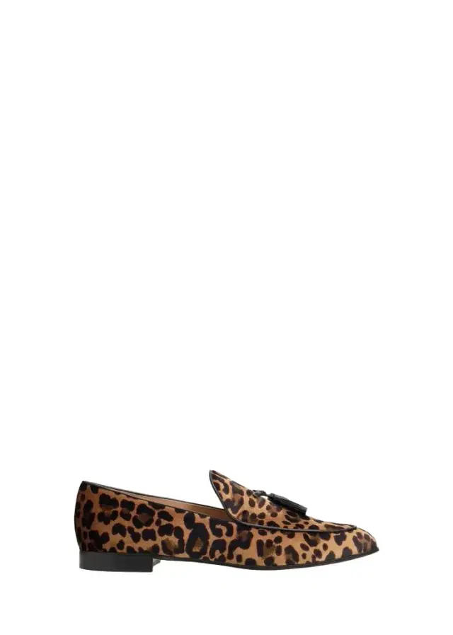 Leopard Velvet Tassel Loafers Leopard Velvet Tassel Loafers