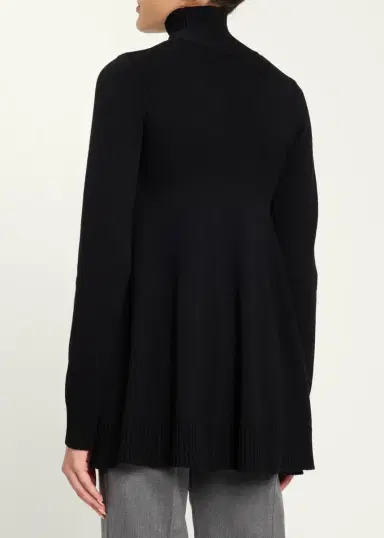 TOTEME Flared Wool-Blend Turtleneck Sweater | Thumbnail 3 TOTEME Flared Wool-Blend Turtleneck Sweater | Thumbnail 3