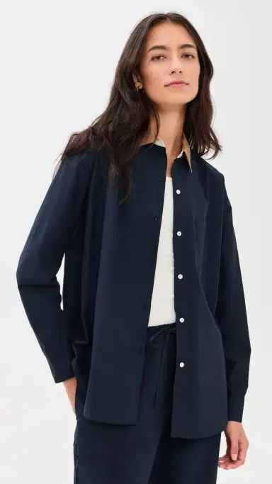 LESET Yoshi Contrast Classic Button Down Shirt | Thumbnail 2 LESET Yoshi Contrast Classic Button Down Shirt | Thumbnail 2