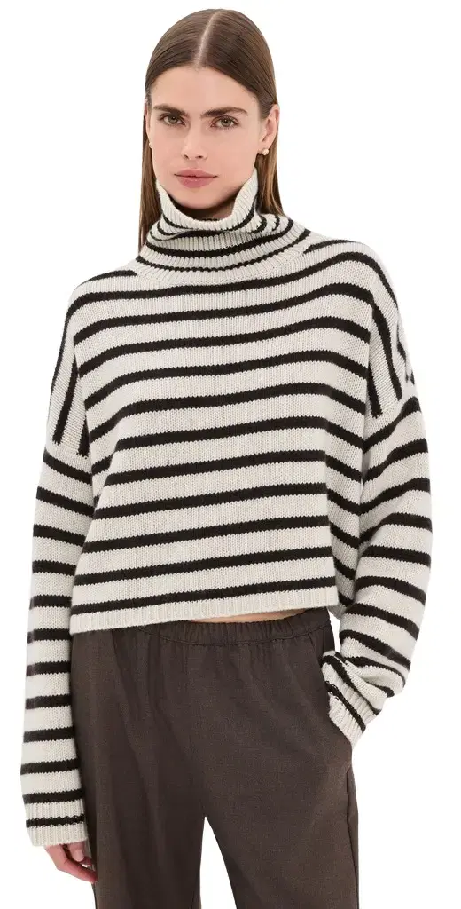 Zerlina Striped Cashmere Sweater Zerlina Striped Cashmere Sweater