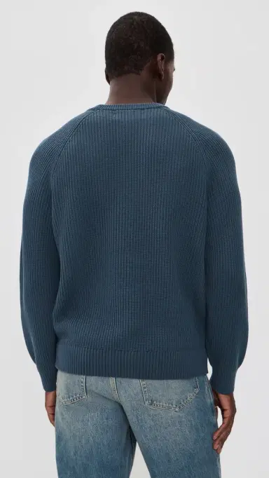 Corridor Washed Cotton Crewneck Sweater | Thumbnail 3 Corridor Washed Cotton Crewneck Sweater | Thumbnail 3