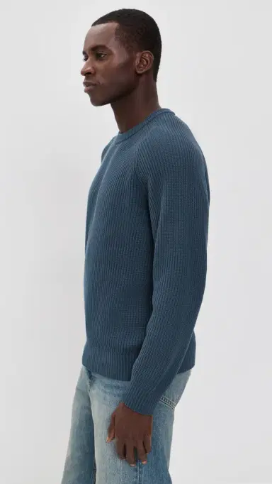Corridor Washed Cotton Crewneck Sweater | Thumbnail 4 Corridor Washed Cotton Crewneck Sweater | Thumbnail 4