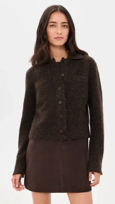 Vince Shrunken Donegal Cashmere Jacket | Thumbnail 2 Vince Shrunken Donegal Cashmere Jacket | Thumbnail 2